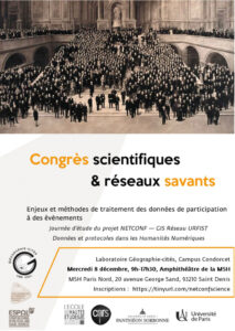 congrès scientifiques réseaux savants
